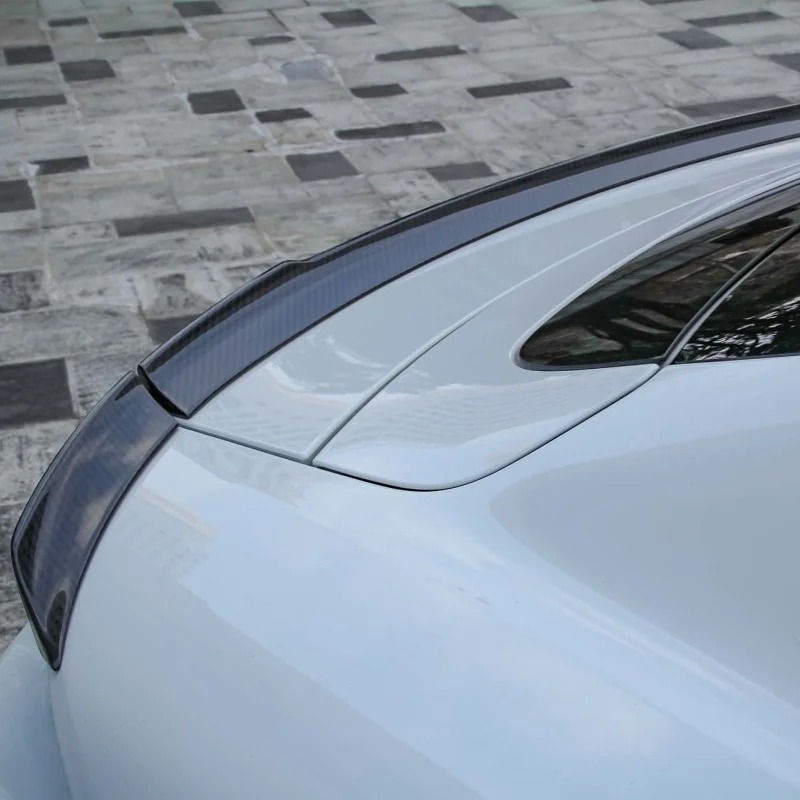Rear Spoiler Lightweight air Turbulence Car Kit for  Taycan Upgrade PK Style Dry Carbon Fiber Rear Wing Body Kit